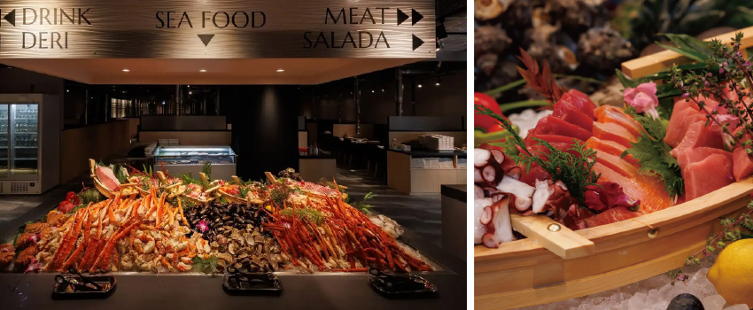 帝王蟹&和牛&握壽司